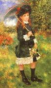 Pierre Renoir Young Girl with a Parasol oil painting reproduction